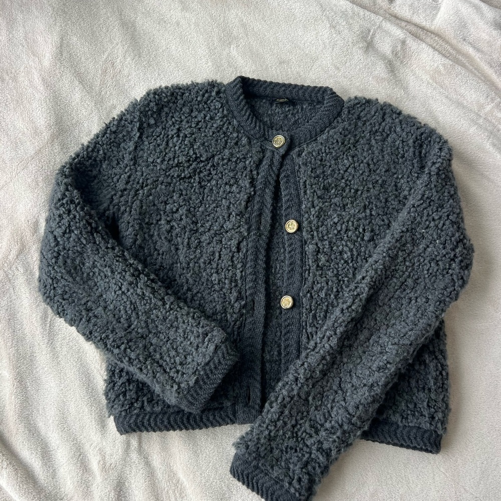 Massimo Dutti Sherpa Cardigan